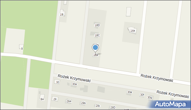 Rożek Krzymowski, Rożek Krzymowski, 18a, mapa Rożek Krzymowski