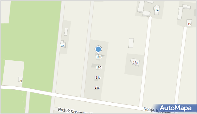 Rożek Krzymowski, Rożek Krzymowski, 18D, mapa Rożek Krzymowski