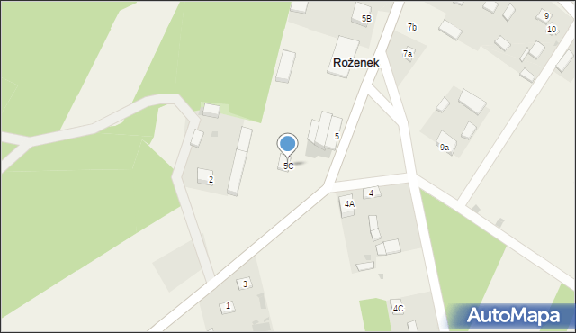 Rożenek, Rożenek, 5C, mapa Rożenek