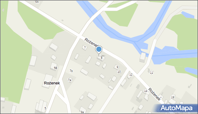 Rożenek, Rożenek, 8a, mapa Rożenek