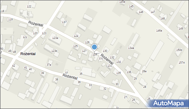 Rożental, Rożental, 129, mapa Rożental