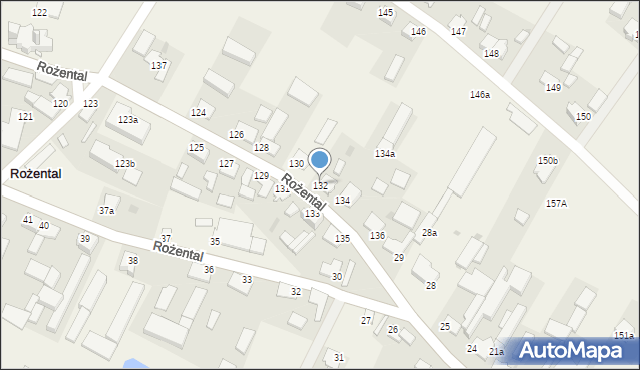 Rożental, Rożental, 132, mapa Rożental