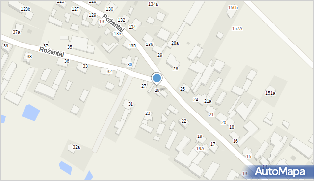 Rożental, Rożental, 26, mapa Rożental