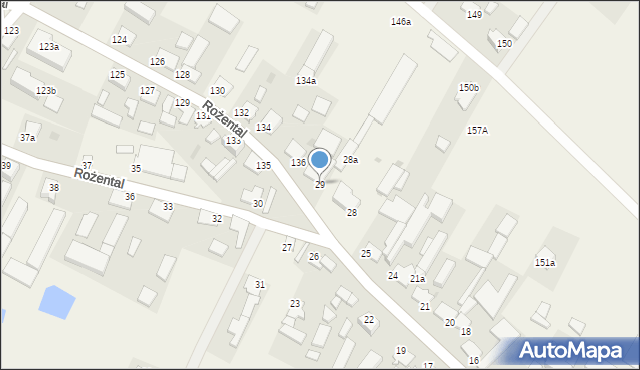 Rożental, Rożental, 29, mapa Rożental