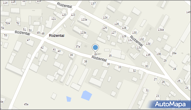 Rożental, Rożental, 37, mapa Rożental