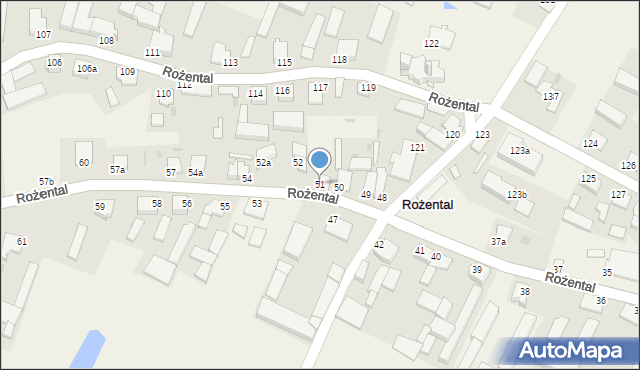 Rożental, Rożental, 51, mapa Rożental