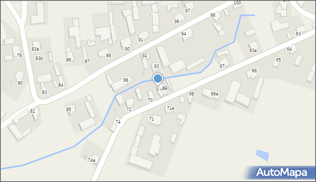 Rożental, Rożental, 69a, mapa Rożental