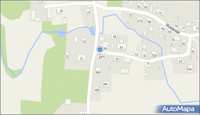 Rożental, Rożental, 49, mapa Rożental