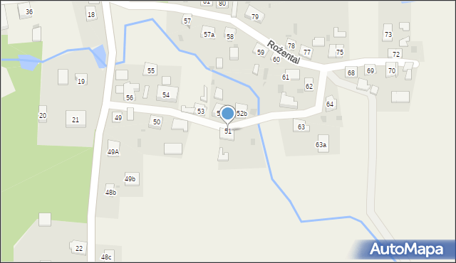 Rożental, Rożental, 51, mapa Rożental