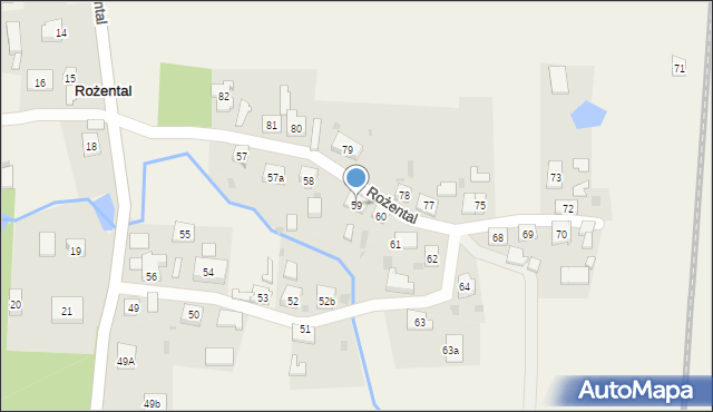 Rożental, Rożental, 59, mapa Rożental