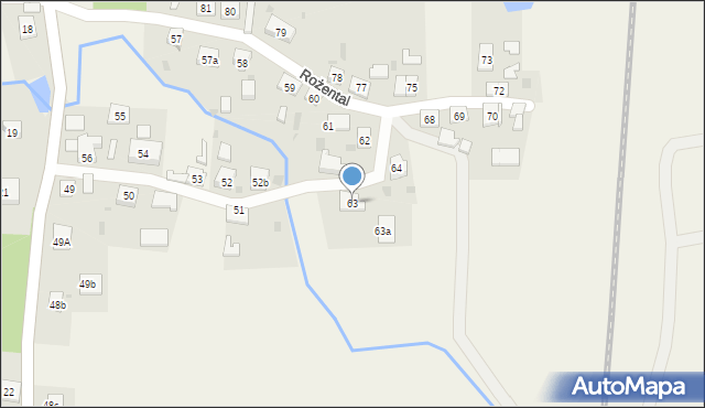 Rożental, Rożental, 63, mapa Rożental