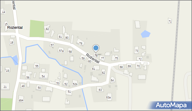 Rożental, Rożental, 78, mapa Rożental