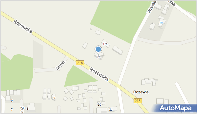 Rozewie, Rozewska, 17, mapa Rozewie