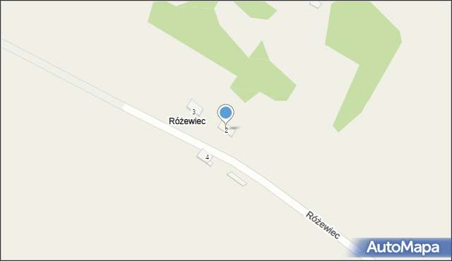 Różewiec, Różewiec, 2, mapa Różewiec