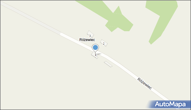 Różewiec, Różewiec, 4, mapa Różewiec