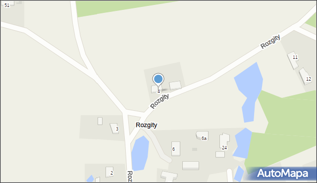 Rozgity, Rozgity, 4, mapa Rozgity