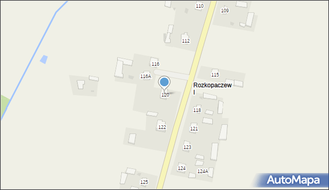 Rozkopaczew, Rozkopaczew, 120, mapa Rozkopaczew