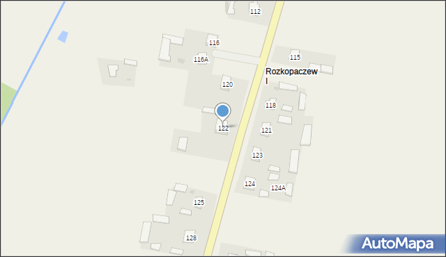 Rozkopaczew, Rozkopaczew, 122, mapa Rozkopaczew