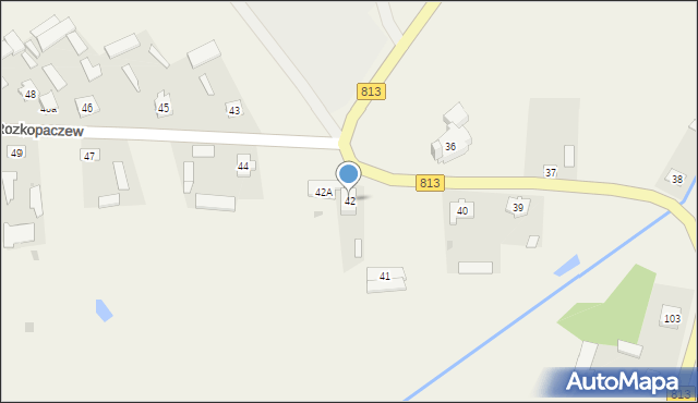 Rozkopaczew, Rozkopaczew, 42, mapa Rozkopaczew