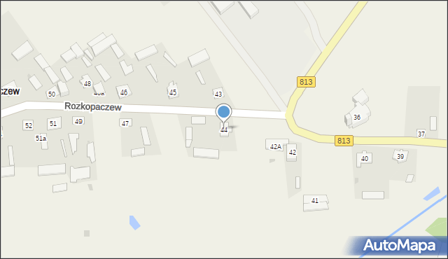 Rozkopaczew, Rozkopaczew, 44, mapa Rozkopaczew