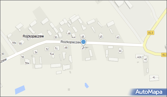 Rozkopaczew, Rozkopaczew, 47, mapa Rozkopaczew