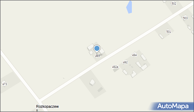 Rozkopaczew, Rozkopaczew, 493, mapa Rozkopaczew