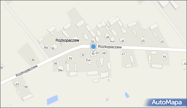 Rozkopaczew, Rozkopaczew, 51, mapa Rozkopaczew