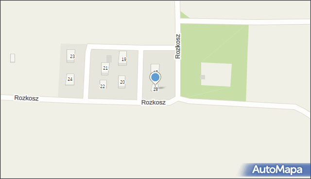 Rozkosz, Rozkosz, 18, mapa Rozkosz