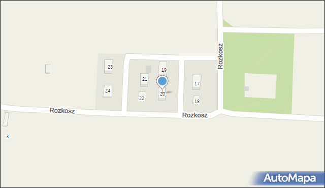 Rozkosz, Rozkosz, 20, mapa Rozkosz