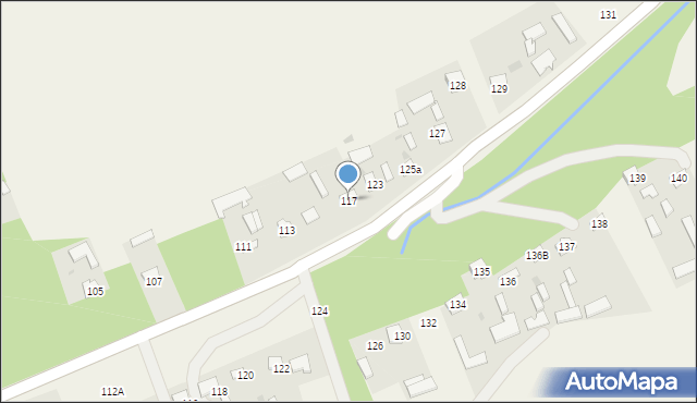 Rozkoszówka, Rozkoszówka, 117, mapa Rozkoszówka