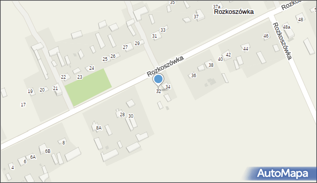 Rozkoszówka, Rozkoszówka, 32, mapa Rozkoszówka