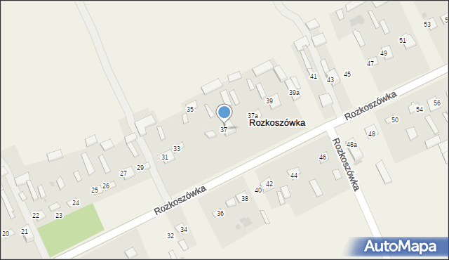 Rozkoszówka, Rozkoszówka, 37, mapa Rozkoszówka