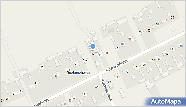 Rozkoszówka, Rozkoszówka, 41, mapa Rozkoszówka