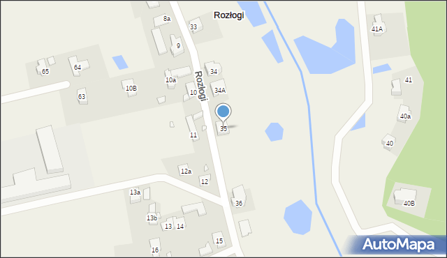 Rozłogi, Rozłogi, 35, mapa Rozłogi