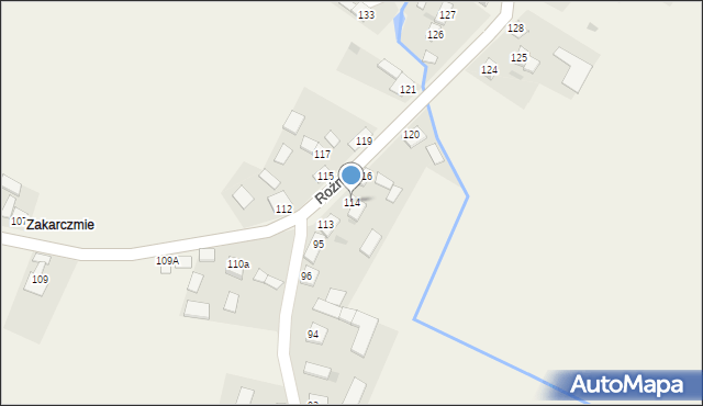 Rożnica, Rożnica, 114, mapa Rożnica