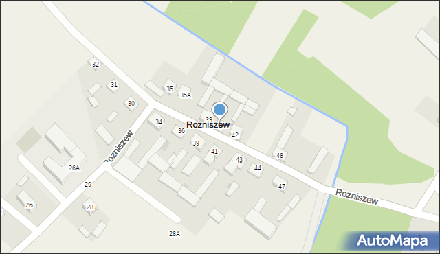 Rozniszew, Rozniszew, 40, mapa Rozniszew