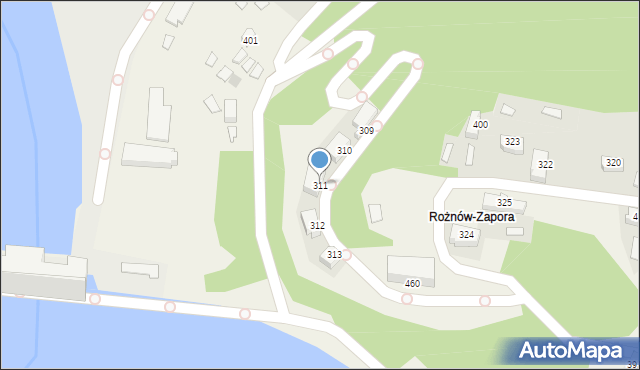 Rożnów, Rożnów, 311, mapa Rożnów