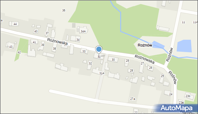 Rożnów, Rożnów, 31, mapa Rożnów