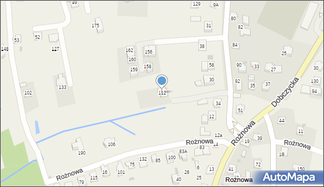 Rożnowa, Rożnowa, 112, mapa Rożnowa