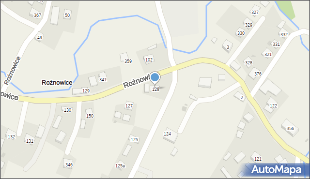 Rożnowice, Rożnowice, 128, mapa Rożnowice