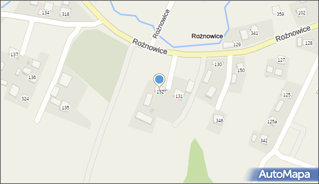 Rożnowice, Rożnowice, 132, mapa Rożnowice