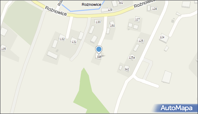 Rożnowice, Rożnowice, 346, mapa Rożnowice