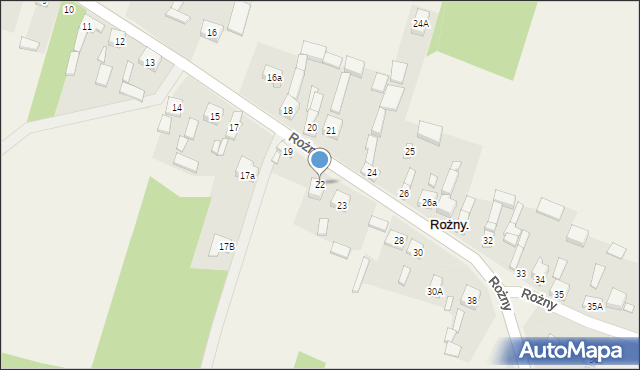 Rożny, Rożny, 22, mapa Rożny