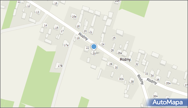 Rożny, Rożny, 23, mapa Rożny