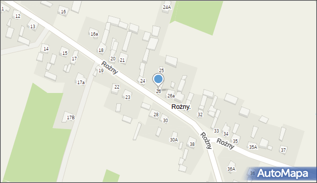 Rożny, Rożny, 26, mapa Rożny