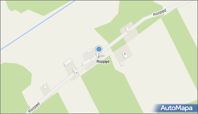 Rozpęd, Rozpęd, 6, mapa Rozpęd