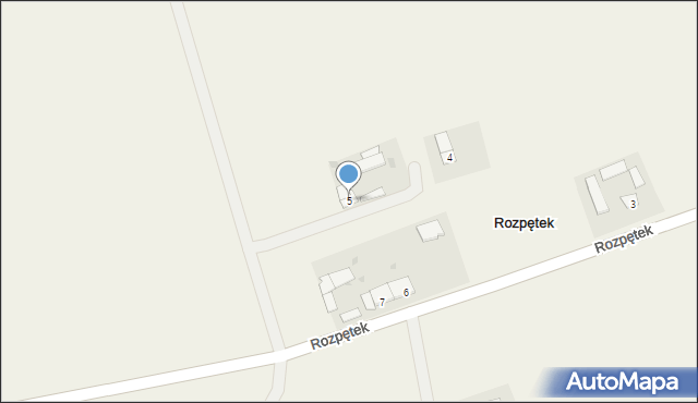 Rozpętek, Rozpętek, 5, mapa Rozpętek