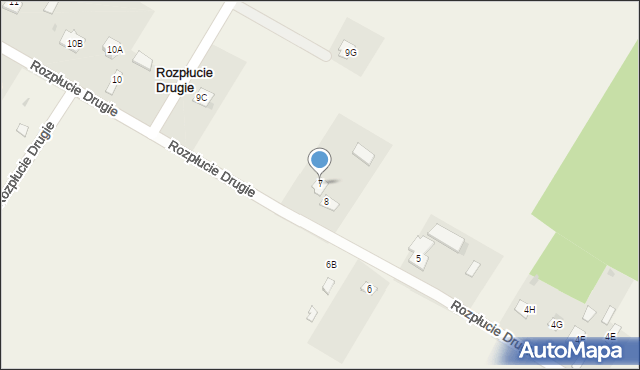 Rozpłucie Drugie, Rozpłucie Drugie, 7, mapa Rozpłucie Drugie