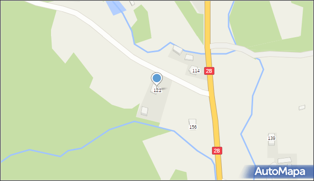 Rozpucie, Rozpucie, 121, mapa Rozpucie