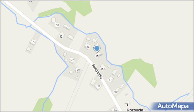 Rozpucie, Rozpucie, 35, mapa Rozpucie